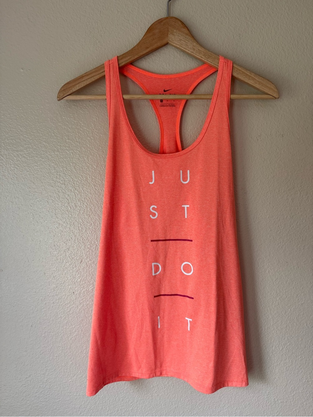 ❇️Nike Coral 'Just Do It' Racerback Tank Top 2 for $22❇️